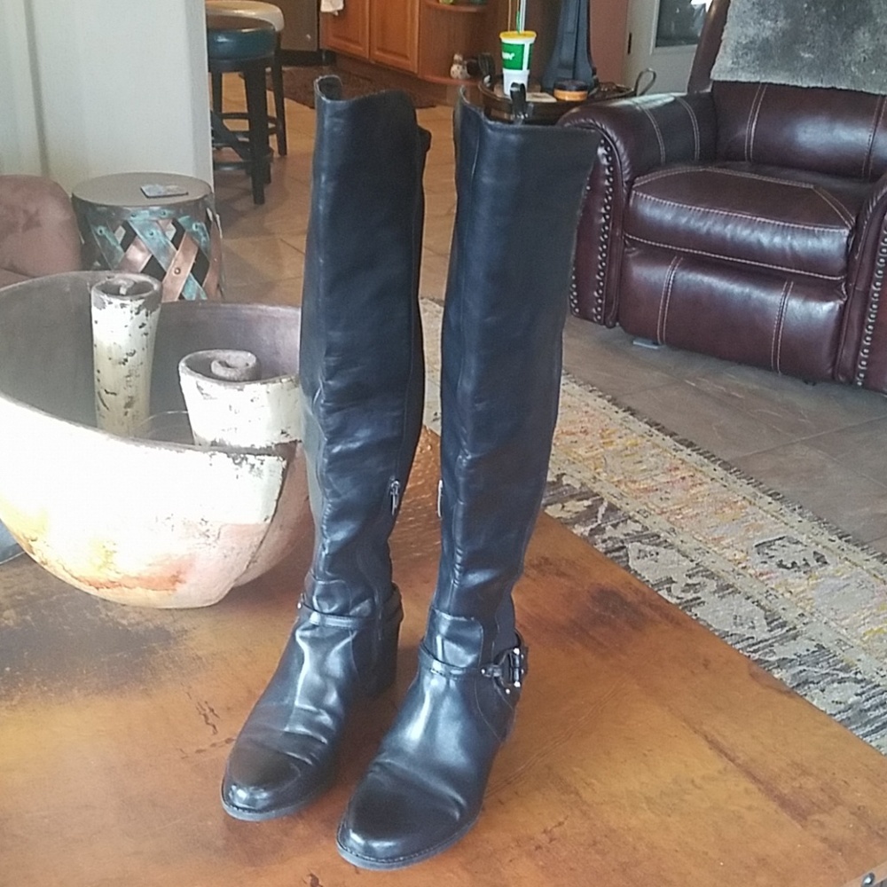 Marc Fisher black over the knee boots
